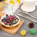 Beasea Aluminum Foil Pie Pan 4 inch Round Oven Baking Mini Cake Pan, 20 Pcs 8 Oz Aluminum Pie Pan Tin Golden Tart Pans for Pie Tart Quiche
