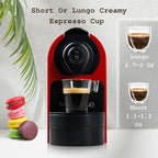 Mixpresso Espresso Machine Bundle with Nespresso Compatible Capsules, Italian Roasted Coffee and Capsule Spinning Carousel Holder - Compact Home Coffee Set, One-Touch Operation
