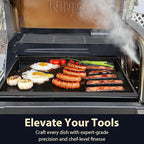 Utheer Nano-Ceramic Full Griddle for Ninja FlexFlame PG300,Professional-Grade Nonstick Full-Size Griddle Plate with Grease Drain,Rust-Resistant,BBQ Breakfast & Camping,Fit Ninja FlexFlame XSKFULGRIDLE