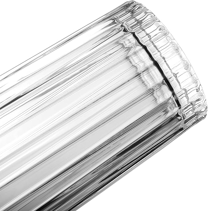 Highball Glasses Set of 6 - Drinking Glasses 13 Ounce - Collins Tall Beverage Cups Glassware for Water Drinks, Beer, Soda, Cocktail