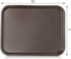 New Star Foodservice Fast Food Tray, Set of 12 (Brown, 14 by 18-Inch)