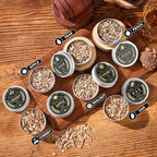 Whiskey Smoker Kit with Torch - 6 Flavors Wood Chips, 2 Glasses, 2 Ice Ball Molds - Cocktail Smoker Infuser Kit, Old Fashioned Drink Smoker Kit, Birthday Bourbon Whiskey Gifts for Men,Dad(NO Butane)