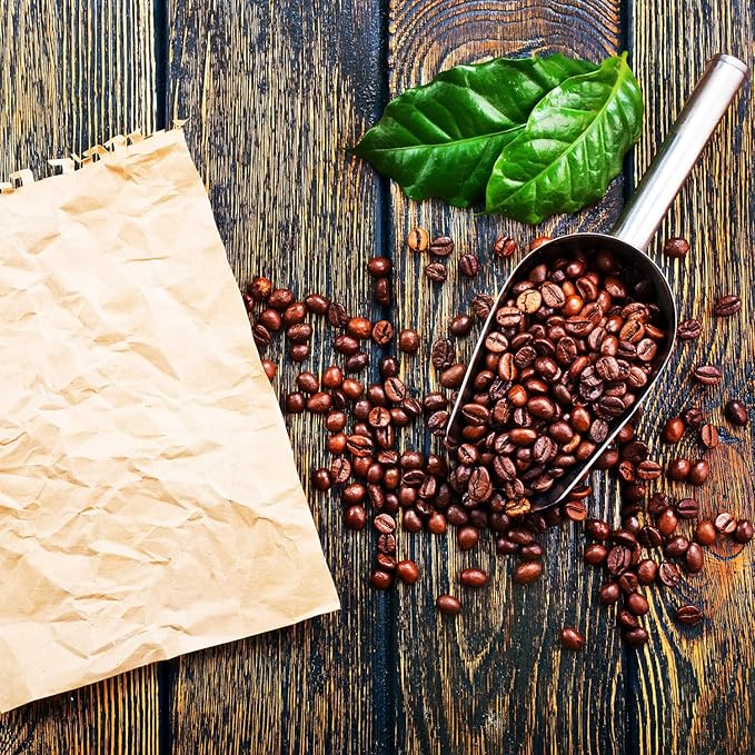 Mudder 6 Pack 6 Ounce Small Stainless Steel Ice Scoop Metal Mini Candy Little Sugar Cream Scoop for Home Kitchen Food Jars Coffee Beans Bar Buffet