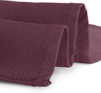 Gee Di Moda Rectangle Tablecloth - 60 x 84 Inch Burgundy Table Cloth for 5 Foot Rectangle Table - Heavy Duty Washable Fabric - for 5 Ft Buffet Table, Holiday Party, Dinner, Wedding & Baby Shower