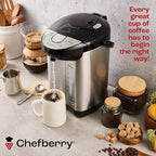 Premium 5.5 QT Hot Water Boiler and Warmer With auto dispense and Manual Pump, Quick Heatup and Keep-Boil Function for Instant On-Demand Hot Water Anytime, Boil-Dry Protection, ETL Approved