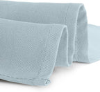 Gee Di Moda Rectangle Tablecloth - 60 x 102 Inch Baby Blue Table Cloth for 6 Foot Rectangle Table - Heavy Duty Washable Fabric - for 6 Ft Buffet Table, Holiday Party, Dinner, Wedding & Baby Shower