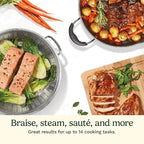 Cuisinart Preferred Pan 4-Pc Set - Sienna Sky (4.5 Qt. Multi-Purpose Pan w/Cover, Steamer, Slotted Turner)