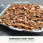 GreenPan Premiere Ovenware Healthy Ceramic Nonstick 18" x 13" Half Rectangular Baking Pan, PFAS-Free, Warp-Free Bakeware, Durable Quick Heating Tray, Oven Safe to 600F, Dishwasher Safe, Gray