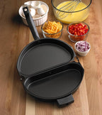 Fox Run Egg Pan, Non-Stick Folding Omelette Pan, 8"