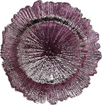 allgala 13-Inch 48-Pack Heavy Quality Round Charger Plates-Reef Purple-HD80338