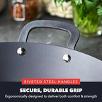 GreenPan x Bobby Flay 15” Carbon Steel Paella Pan, Pre-Seasoned, Nontoxic, PFAS-Free, Induction Compatible, Flat Bottom, Rice & Seafood Dishes, High Heat & Oven Safe Durable, Cast Iron Alternative