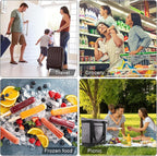 BeeGreen Cooler Bag Soft Leakproof Insulated Tote with Zipper for Beach Travel Grocery