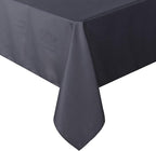 Sancua Rectangle Tablecloth - 70 x 108 Inch, Grey, Polyester, Stain & Wrinkle Resistant, Perfect for Dining Table, Buffet, Parties, Camping