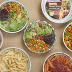 CURTA 9" Round Aluminum Foil Pans with Clear Lids | Heavy Duty | Great for Broiling, Baking, Storage, Roasting, Takeout, Air Fryer | 30 Pack