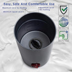 Mixpresso Personal Single-Serve Coffee Maker & 14oz Travel Mug, Drip Small Coffee Maker & Tumbler, Auto Shut Off & Reusable Filter, Compatible with Coffee Grounds Bundle With Electric Milk Frother - L