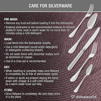 Semi-Matte Design Flatware, Silverware Set for 8 persons, 40 Piece - Spoons, Forks, and Knives 18/10 Stainless Steel, Dishwasher Safe