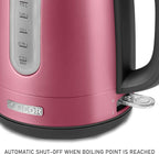 Sencor SWK1774RD 1.7L Stainless Steel Electric Kettle with Lid Safety Lock, Red