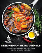 Non Stick Frying Pans Set, 10 pcs, Hybrid Frying Pans Nonstick,non stick Skillets Stainless Steel, Dishwasher & Oven-Safe, Induction Compatible Cooking Pan, PFOA Free Cookware