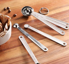 New Star Foodservice 43112 Stainless Steel 18/8 Measuring Spoons, Set of 6