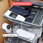 Fullstar Mandoline Slicer for Kitchen - Vegetable Chopper, Onion Potato Food Veggie Fruit Slicer and Cutter with Container, Kitchen Gadgets & Accessories, Home Essentials (6-in-1, White/Black)