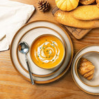 LERATIO Ceramic Dinnerware Sets for 4,12 Pieces Poreclain Plates and Bowls Sets,Scratch Resistant Dishes,Dishwasher & Microwave Safe,Oven Safe Dishes Set,Service for 4-Kahki