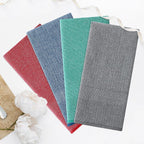 Homaxy Premium Kitchen Towels(18”x 28”, 6 Pack), Large Cotton Kitchen Hand Towels, Flat and Terry Dish Towels, 380 GSM Highly Absorbent Tea Towel Set with Hanging Loop, Grey/Red/Green