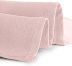 Gee Di Moda Rectangle Tablecloth - 60 x 102 Inch Pink Table Cloth for 6 Foot Rectangle Table - Heavy Duty Washable Fabric - for 6 Ft Buffet Table, Holiday Party, Dinner, Wedding & Baby Shower
