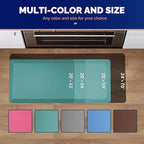 FEATOL Anti Fatigue Mat Floor Mat, Extra Thick Standing Office Desk Mat Memory Foam Cushioned Anti Fatigue Ergonomic Kitchen Mats Comfort Standing Pad NOT PVC 9/10 Inch Thick (Green, 20x59x9/10-Inch)