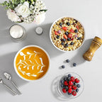 MALACASA Large Soup Bowls Set, 44 OZ (7") Salad Bowl Cereal Bowl Set of 2,Marble Grey Ceramic Bowls for Kitchen, Dishwasher & Microwave Safe, Series REGULAR