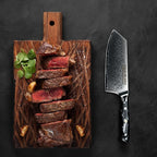 Cleaver Knife 7 Inch – VG-10 Damascus Stainless Steel, Razor Sharp, Full Tang, Ergonomic G10 Handle – Heavy Duty Kitchen Knife for Meat, Bone, Vegetables, BBQ – Durable, Rust-Resistant