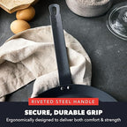 GreenPan x Bobby Flay 11" Carbon Steel Crepe Pan, Pre-Seasoned, Nontoxic, PFAS-Free, Induction Compatible, Pancake & Omelet Flat Griddle, High-Heat & Oven Safe Cookware, Cast Iron Alternative