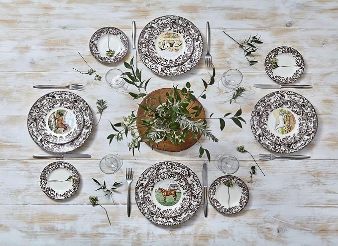 Spode Woodland Salad Plate, Blue Winged Teal, 8” | Perfect for Thanksgiving and Other Special Occasions | Made in England from Fine Earthenware | Microwave and Dishwasher Safe