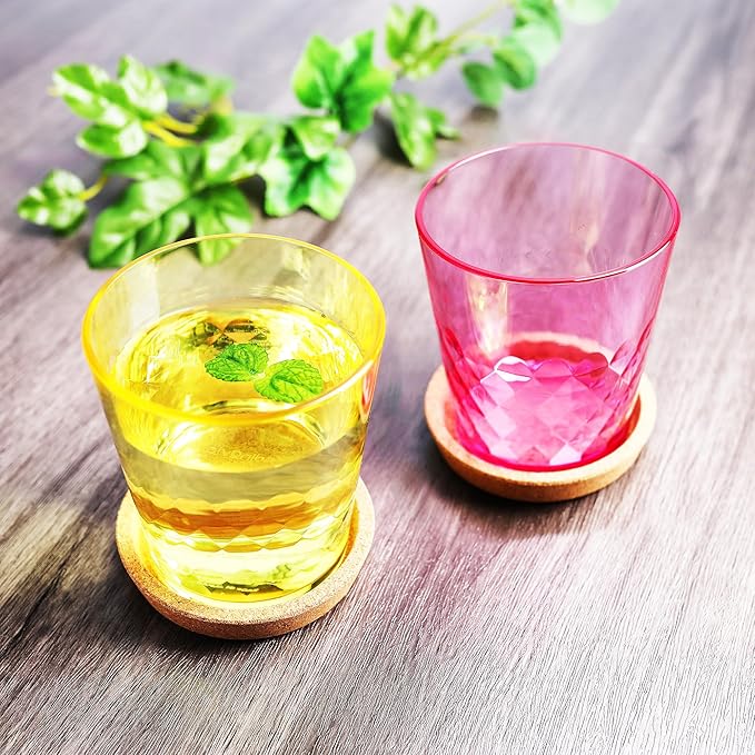 SCANDINOVIA - 13 Oz Unbreakable Cups - Vibrant Acrylic Tumblers, Shatterproof, Reusable & Dishwasher Safe, Smooth Rims, BPA-Free, Indoor & Outdoor Use, Plastic Cocktail Glasses - Set of 6-13 Oz