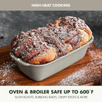 GreenPan Premiere Ovenware Healthy Ceramic Nonstick 1 lb. Loaf Baking Pan, PFAS-Free, Warp-Free Bakeware, Durable Quick Heating, Oven & Broiler Safe to 600F, Dishwasher Safe, Taupe