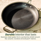 Cuisinart FusionPlus Nonstick Stainless Steel Cookware, 8-inch Skillet with PFAS-Free PURELYSEAR Ceramic Technology, Scratch Proof, Cool Grip Handles, Dishwasher Safe, FPS22-20