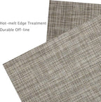 Myir JUN Placemats Set of 8, Vinyl Woven Placemats Place Mats Indoor Set of 8 Washable Table Mats Non-Slip Place mats for Dining Table (Caramel, Set of 8)