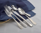 Liberty Tabletop Satin Annapolis 65 Piece Flatware Set for 12 Made in USA