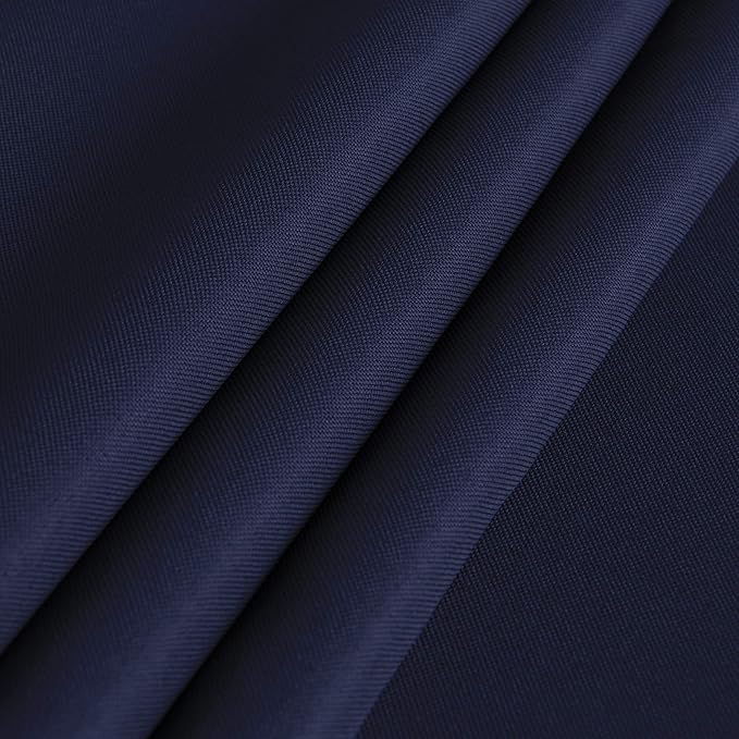 sancua Rectangle Tablecloth - 54 x 120 Inch - Water Resistant Spill Proof Washable Polyester Table Cloth, Decorative Fabric Table Cover for Dining Tables, Buffet Parties and Camping, Navy