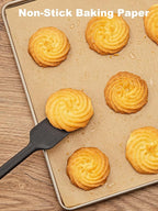 SMARTAKE 300 Pcs Parchment Paper Baking Sheets, 9x13 Inches Non-Stick Precut Baking Parchment, for Baking Grilling Air Fryer Steaming Bread Cup Cake Cookie and More (Unbleached)
