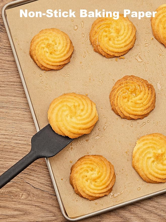 SMARTAKE 400 Pcs Parchment Paper Baking Sheets, 9x13 Inches Non-Stick Precut Baking Parchment, for Baking Grilling Air Fryer Steaming Bread Cup Cake Cookie and More (Unbleached)