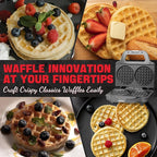 4 Inch Double Mini Waffle Maker Machine, Chaffle Maker, Waflera Electrica, Small Waffle Iron for Waffles, Keto Chaffles, Hash Browns, Cookies, Grey