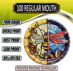 Supa Ant Canning Lids Regular Mouth (100pcs) Decorative Tin Canning Lids Regular Mouth (Glass Window) Buckle Proof and Rust Proof - Perfect Fit Can Lid for Mason Jars Canning Supplies