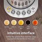 Vianté Electric Kettle With Infuser For Loose Leaf. Hot Tea Maker With Temperature Control And Automatic Shut Off. Tea Kettle With Brewing Programs. 1.5 Liters Capacity