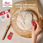 Sourdough Starter Kit (PRO 34oz Jar, 2xRound Baskets, Red Bread Lame)