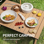 8pcs Ceramic Pots and Pans Set, Non Stick Cookware Set, Detachable Handle Cookware, Induction Kitchen Cooking Set with Removable Handle,Oven Safe, Induction Fast, Stackable Cookware Set