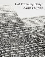 Leetaltree Black with White Woven Placemats Set of 6 - Heat Resistant Non-Slip Place mats for Dining Table, Washable Durable PVC Vinyl Woven Table Mats(Black with White, 6)