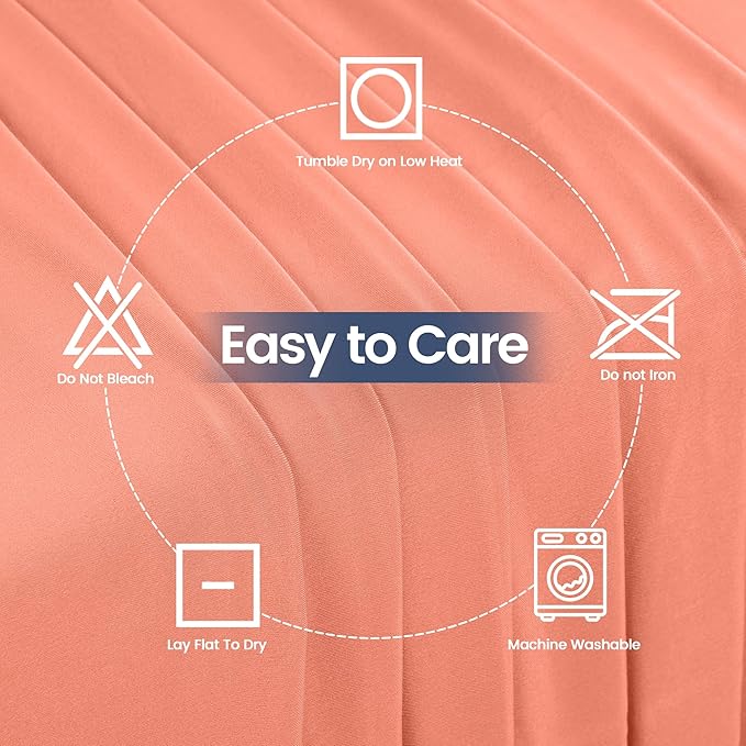 Utopia Kitchen 6FT Spandex Tablecloth [1 Pack, Coral] 200 GSM Stretch, Fitted, Washable and Wrinkle Resistant Table Cloth Rectangle Cover for Trade Shows, Wedding, Parties [72Lx30Wx30H Inch]