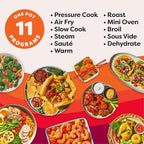 Instant Pot Pro Crisp 11-in-1 Air Fryer and Electric Pressure Cooker Combo with Multicooker Lids that Air Fries, Steams, Slow Cooks, Sautés, Dehydrates, & More, Free App With Over 800 Recipes, 8 Quart