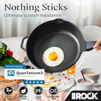 THE ROCK 1TSP 13PCS Cookware Set – Pots and Pans Set Non Stick with ROCK.TEC – Nothing Sticks, Never Warps, Lasts Longer – Healthy, Multifunctional, All-in-One Fry Pan, Saucepan, Stockpot & More