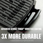 GEORGE FOREMAN® Contact Submersible™ Grill, 5-Serving Grill - Adjustable Temperature Control, Black Plates, Wash the entire grill